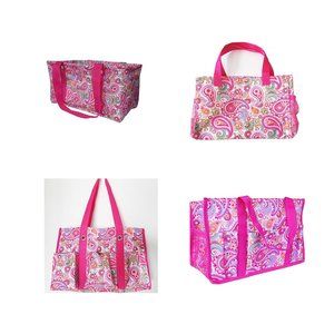 4 Pieces of No Logo Defective Pink Paisley Bags
